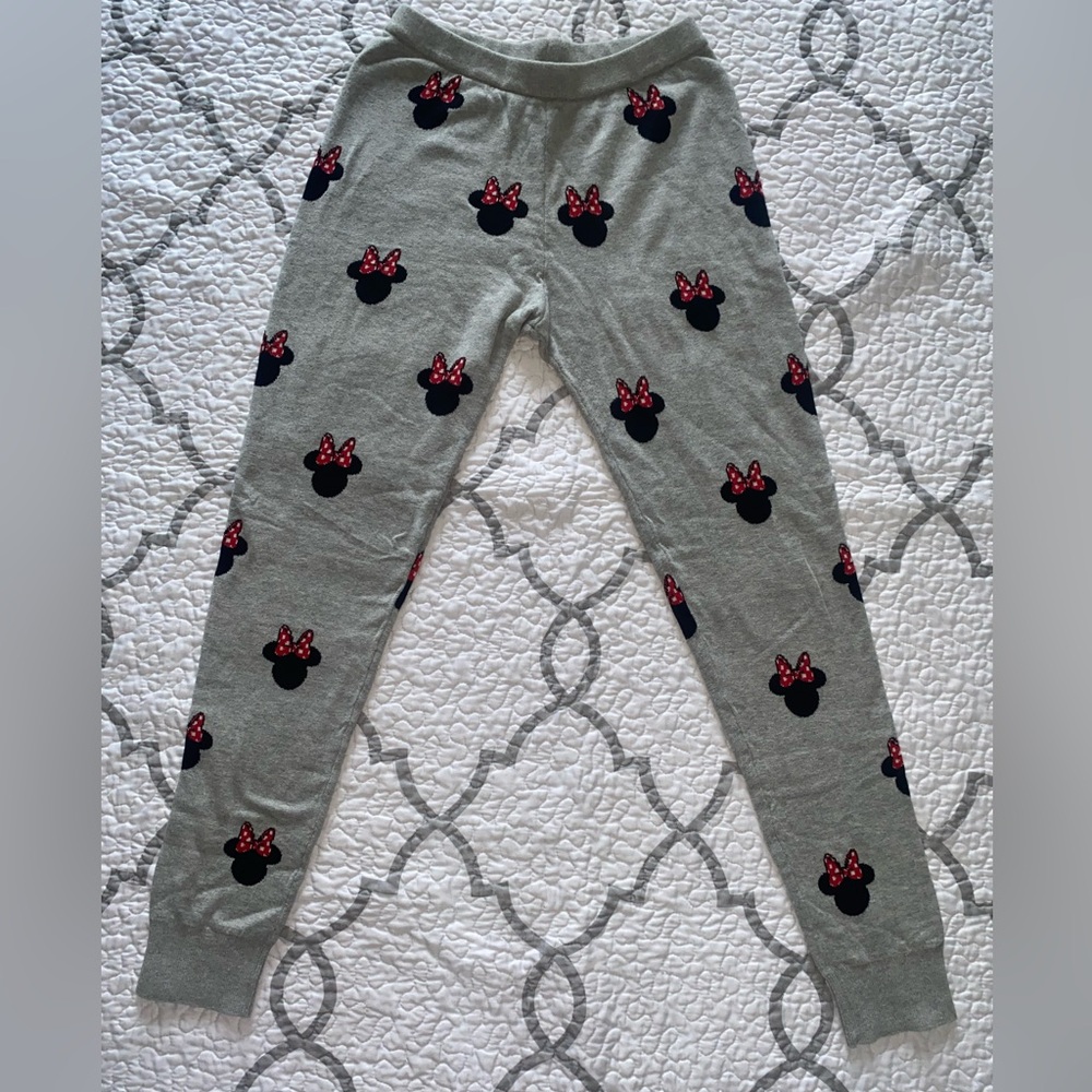 GAP kids Disney Minnie Mouse Gray Sweater Leggings Girl’s Size XXL (14-16)